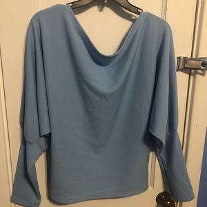Light blue top